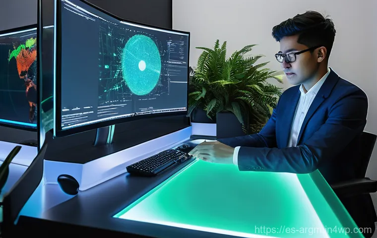 증강현실을 위한 콘텐츠 제작 플랫폼 비교 - **Prompt for No-Code AR Creativity:**
    "A young, smiling individual in their early twenties, poss...