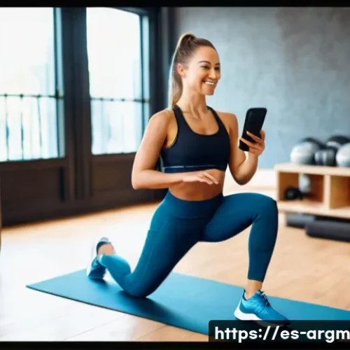 증강현실 기반의 건강 관리 앱 비교 - **Prompt:** A sunny park scene. A young woman in her early 20s, wearing stylish athletic wear (sport...